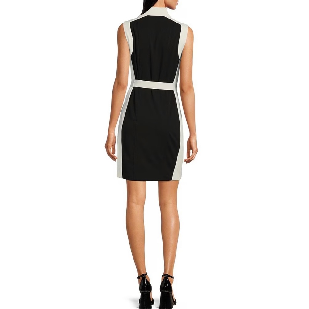 Tommy Hilfiger color block belted dress - Picture 2 of 3